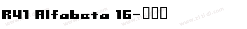 R41 Alfabeta 16字体转换